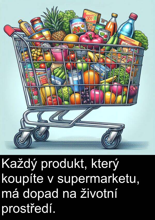 životní: Každý produkt, který koupíte v supermarketu, má dopad na životní prostředí.