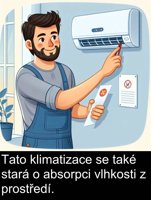 také: Tato klimatizace se také stará o absorpci vlhkosti z prostředí.