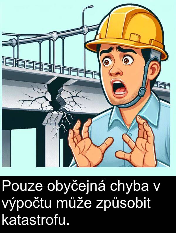 chyba: Pouze obyčejná chyba v výpočtu může způsobit katastrofu.