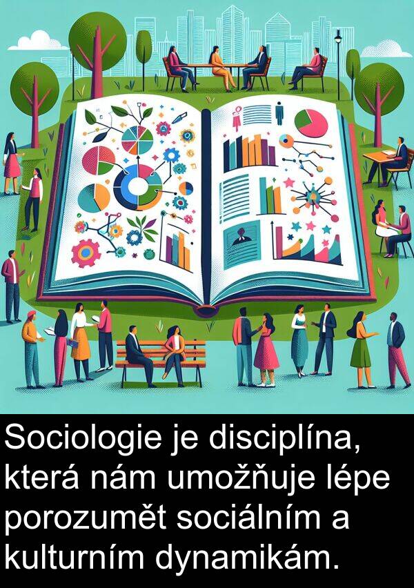 porozumět: Sociologie je disciplína, která nám umožňuje lépe porozumět sociálním a kulturním dynamikám.