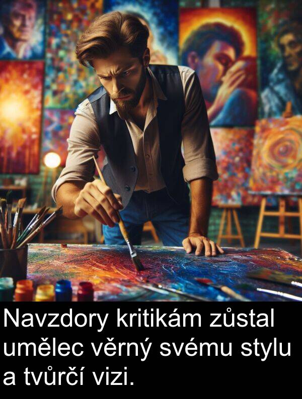 stylu: Navzdory kritikám zůstal umělec věrný svému stylu a tvůrčí vizi.