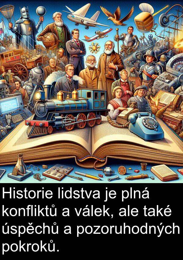 válek: Historie lidstva je plná konfliktů a válek, ale také úspěchů a pozoruhodných pokroků.