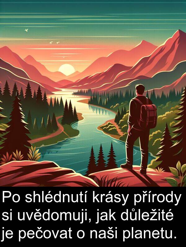 přírody: Po shlédnutí krásy přírody si uvědomuji, jak důležité je pečovat o naši planetu.