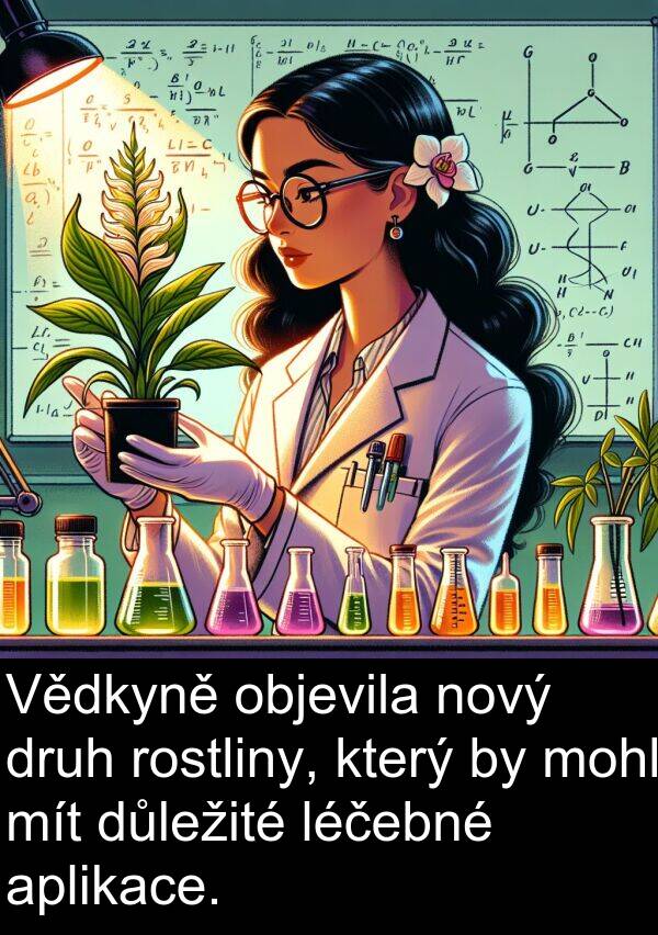 objevila: Vědkyně objevila nový druh rostliny, který by mohl mít důležité léčebné aplikace.