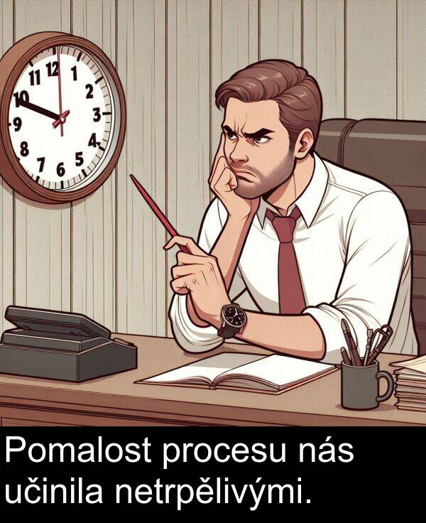 učinila: Pomalost procesu nás učinila netrpělivými.