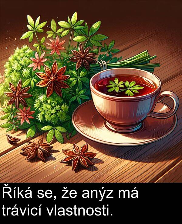 se: Říká se, že anýz má trávicí vlastnosti.