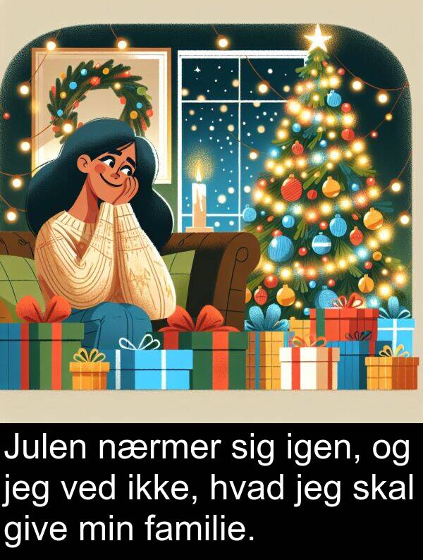 hvad: Julen nærmer sig igen, og jeg ved ikke, hvad jeg skal give min familie.