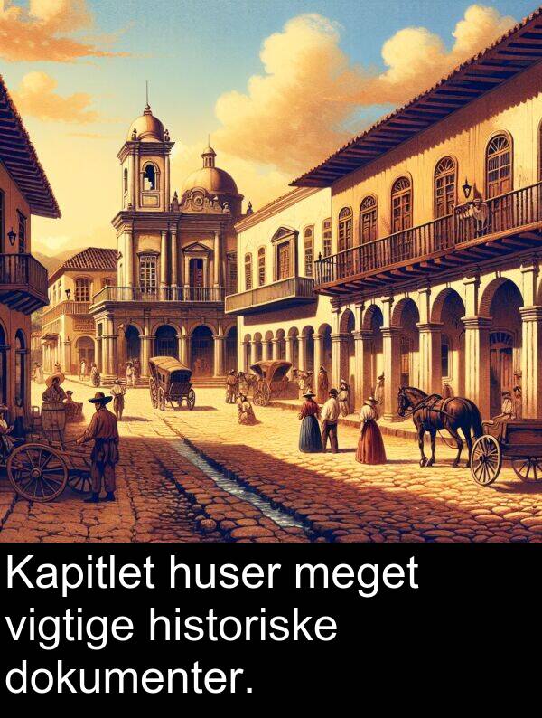 vigtige: Kapitlet huser meget vigtige historiske dokumenter.