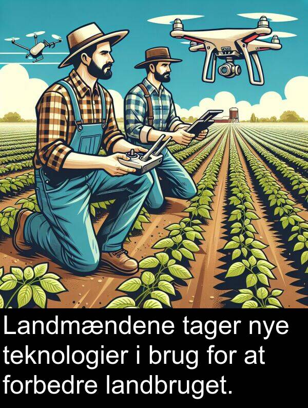 forbedre: Landmændene tager nye teknologier i brug for at forbedre landbruget.
