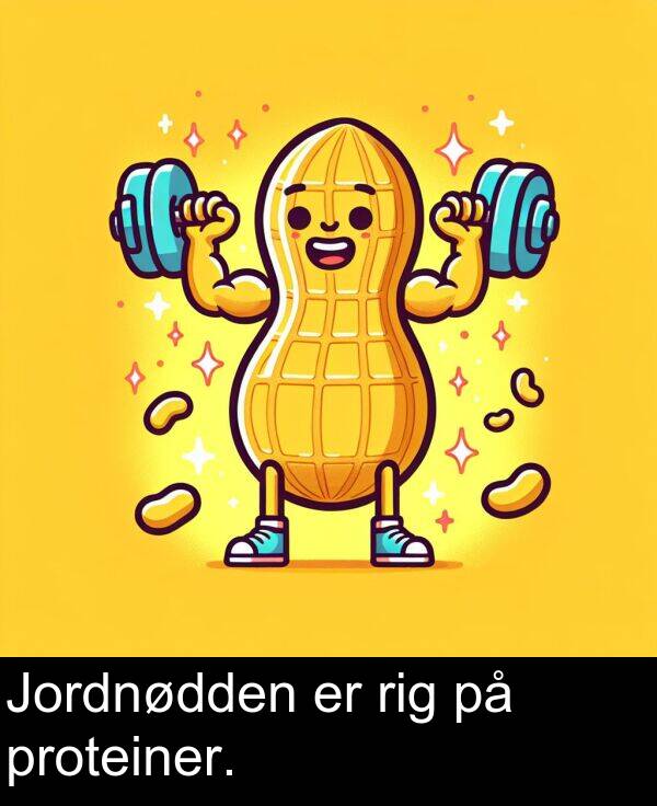 rig: Jordnødden er rig på proteiner.