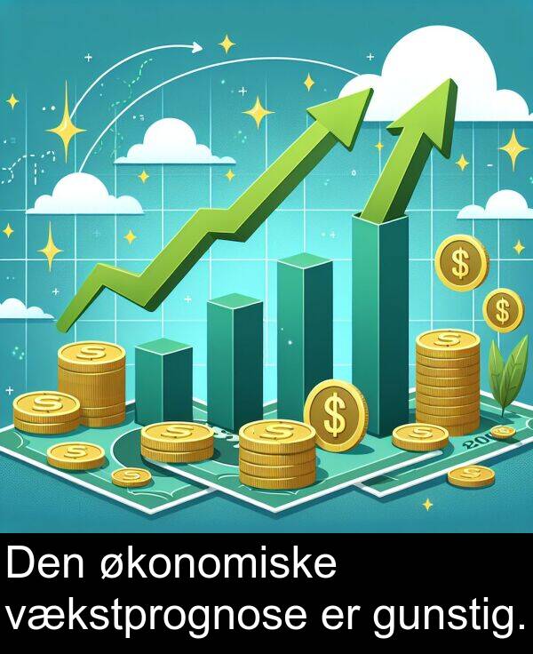 økonomiske: Den økonomiske vækstprognose er gunstig.