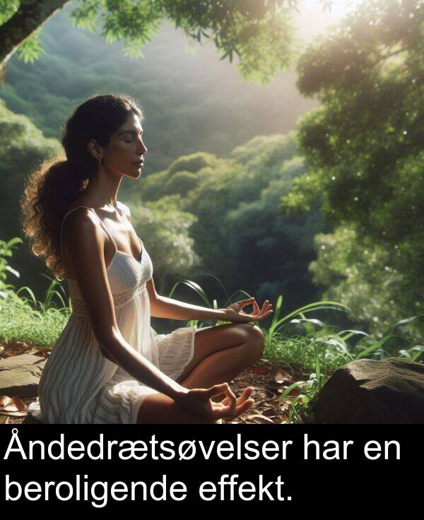 har: Åndedrætsøvelser har en beroligende effekt.