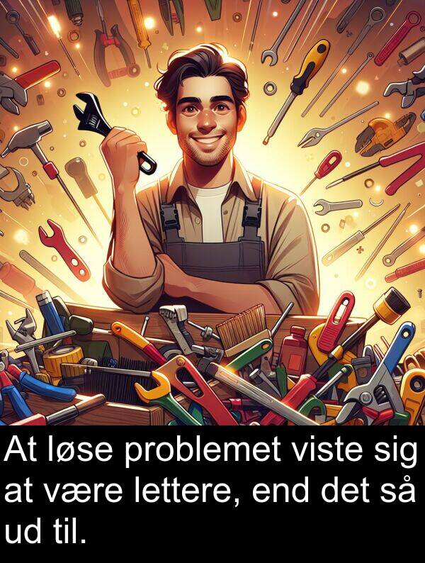 problemet: At løse problemet viste sig at være lettere, end det så ud til.