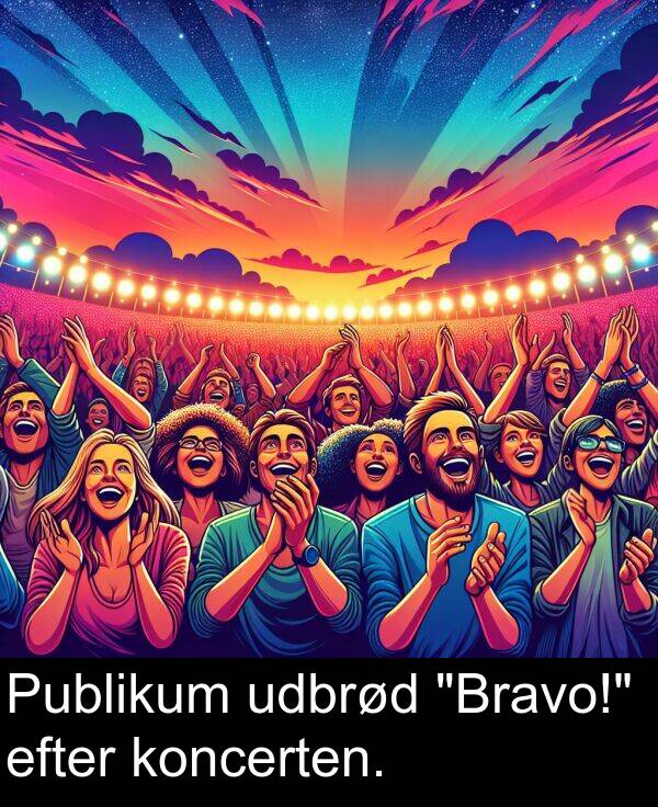 koncerten: Publikum udbrød "Bravo!" efter koncerten.