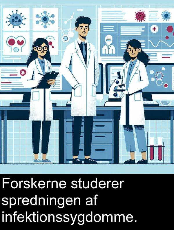 studerer: Forskerne studerer spredningen af infektionssygdomme.