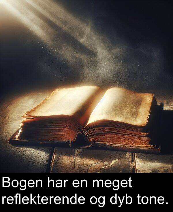 har: Bogen har en meget reflekterende og dyb tone.