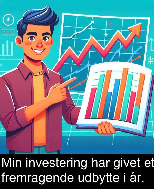 givet: Min investering har givet et fremragende udbytte i år.