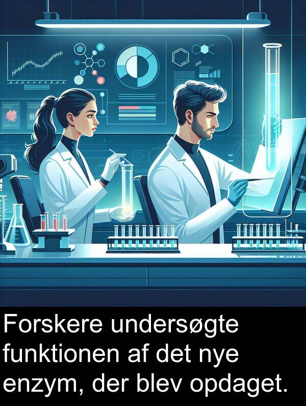undersøgte: Forskere undersøgte funktionen af det nye enzym, der blev opdaget.