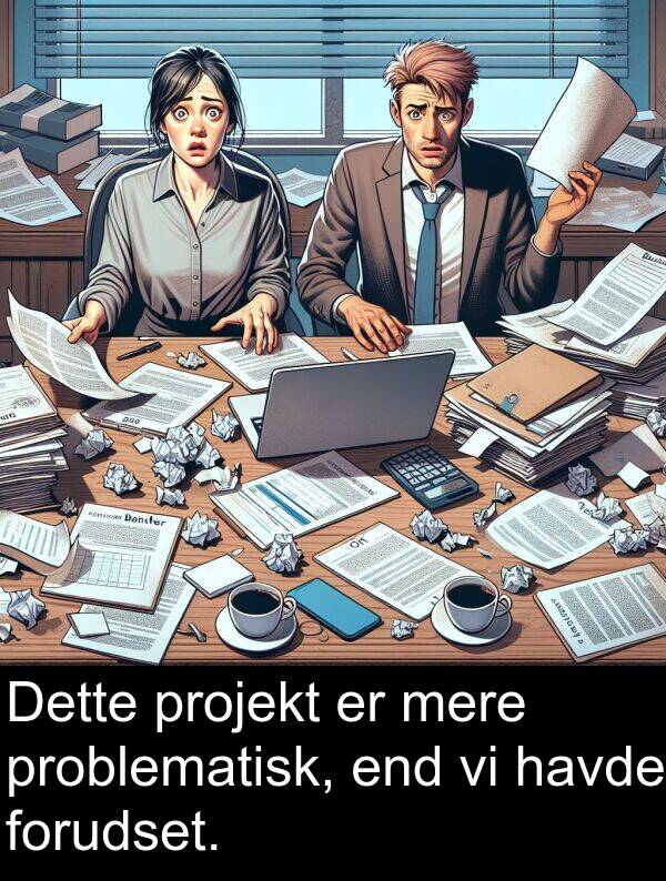 projekt: Dette projekt er mere problematisk, end vi havde forudset.
