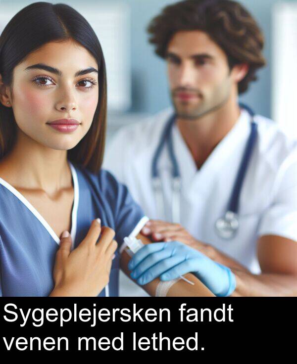 venen: Sygeplejersken fandt venen med lethed.