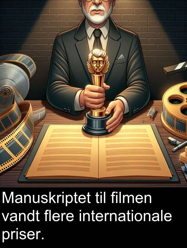 vandt: Manuskriptet til filmen vandt flere internationale priser.