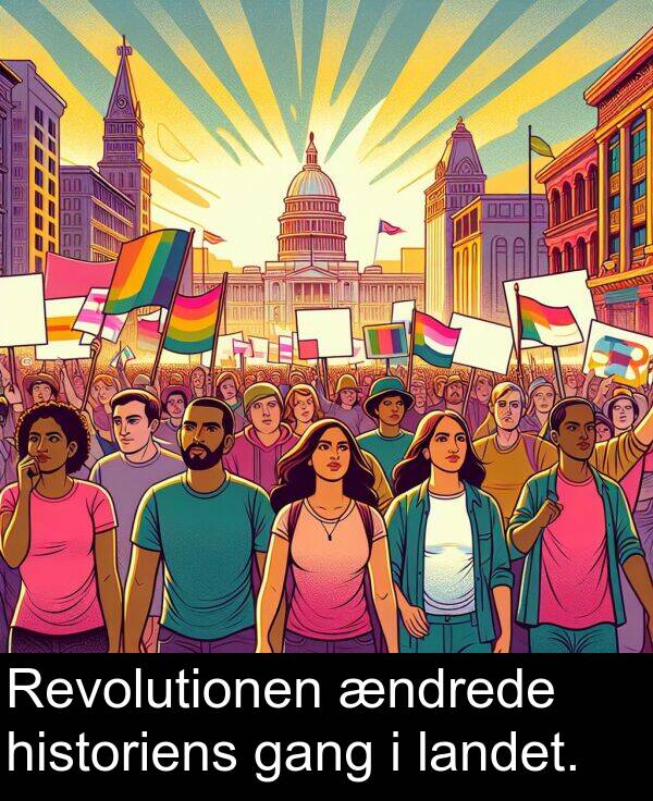 gang: Revolutionen ændrede historiens gang i landet.