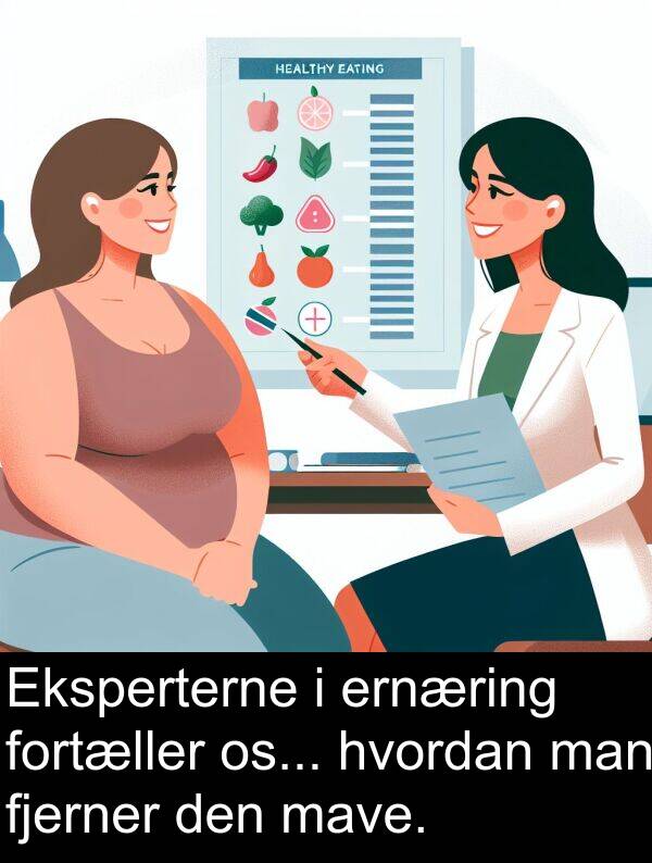 man: Eksperterne i ernæring fortæller os... hvordan man fjerner den mave.