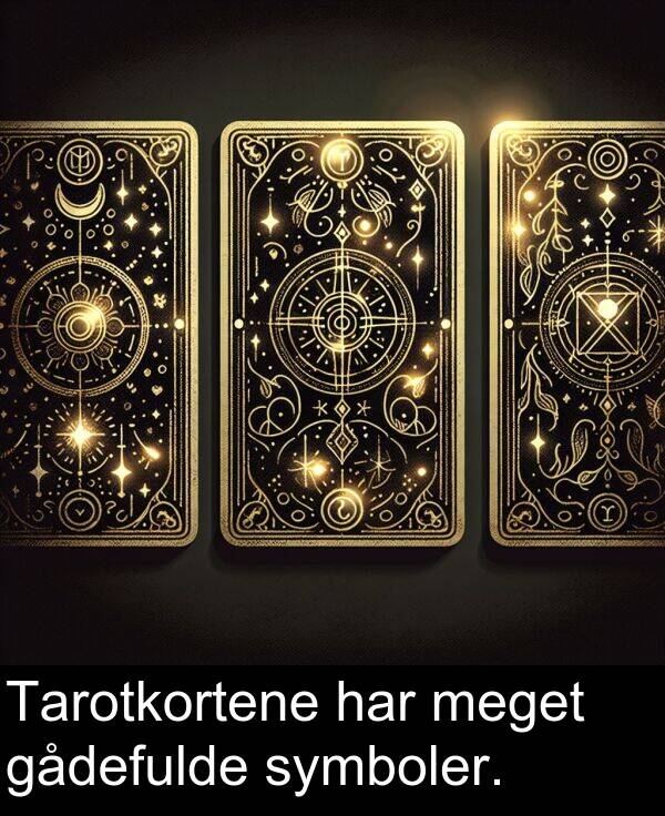 har: Tarotkortene har meget gådefulde symboler.