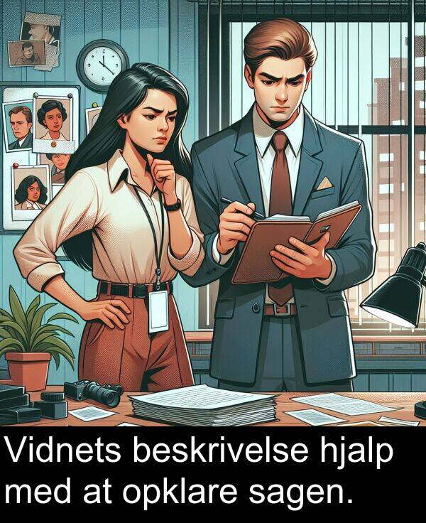 hjalp: Vidnets beskrivelse hjalp med at opklare sagen.