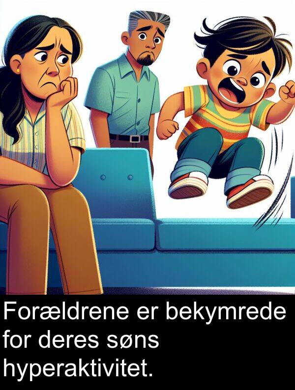 hyperaktivitet: Forældrene er bekymrede for deres søns hyperaktivitet.