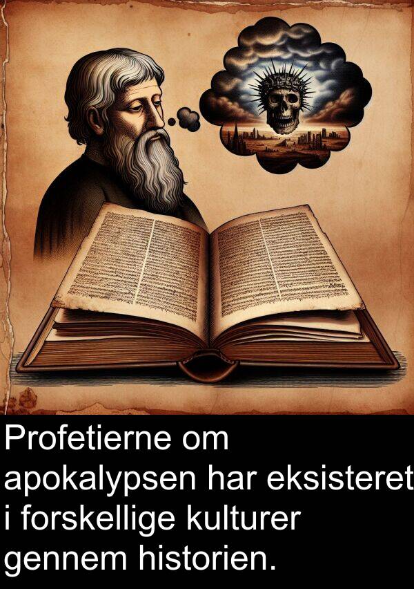 kulturer: Profetierne om apokalypsen har eksisteret i forskellige kulturer gennem historien.