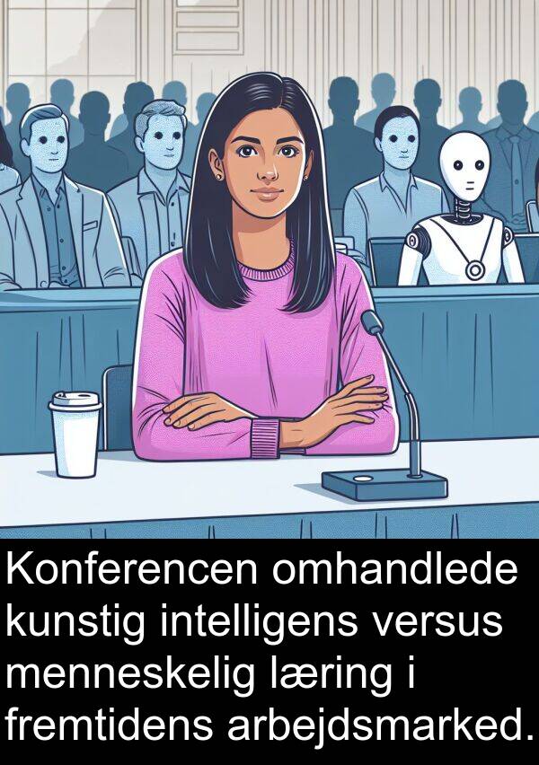 kunstig: Konferencen omhandlede kunstig intelligens versus menneskelig læring i fremtidens arbejdsmarked.