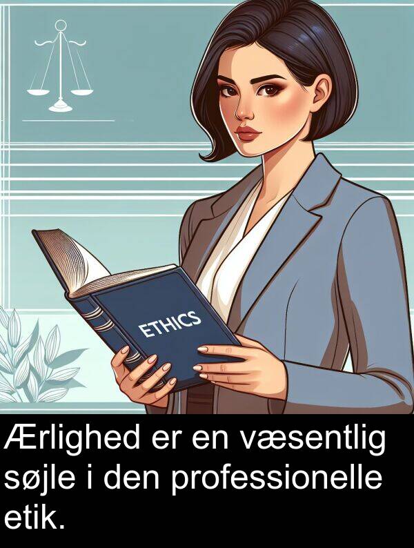 professionelle: Ærlighed er en væsentlig søjle i den professionelle etik.