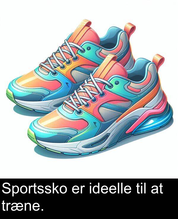 til: Sportssko er ideelle til at træne.