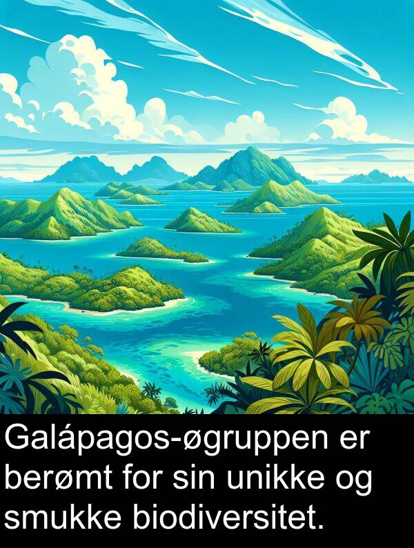 unikke: Galápagos-øgruppen er berømt for sin unikke og smukke biodiversitet.