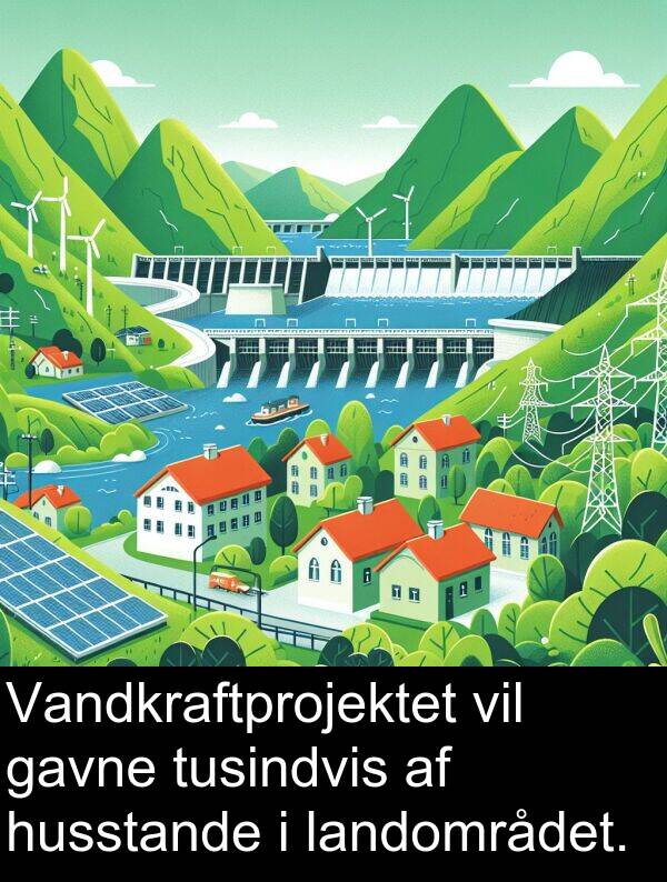 gavne: Vandkraftprojektet vil gavne tusindvis af husstande i landområdet.