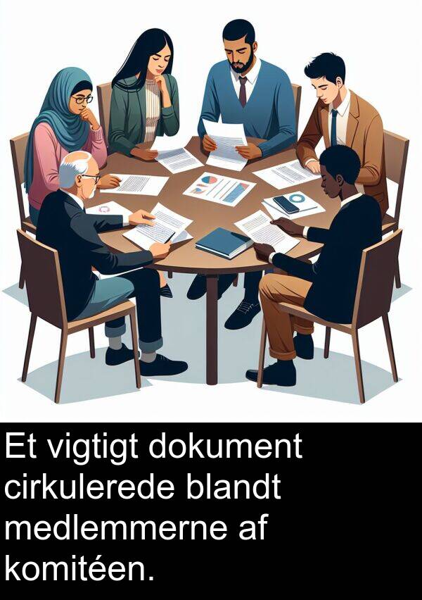 vigtigt: Et vigtigt dokument cirkulerede blandt medlemmerne af komitéen.
