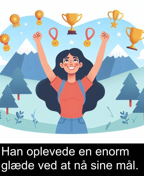 ved: Han oplevede en enorm glæde ved at nå sine mål.