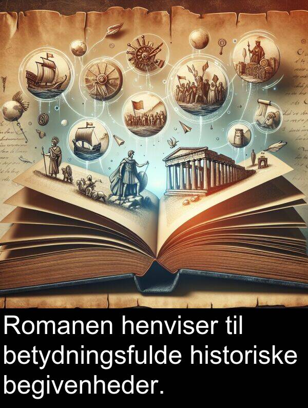 begivenheder: Romanen henviser til betydningsfulde historiske begivenheder.