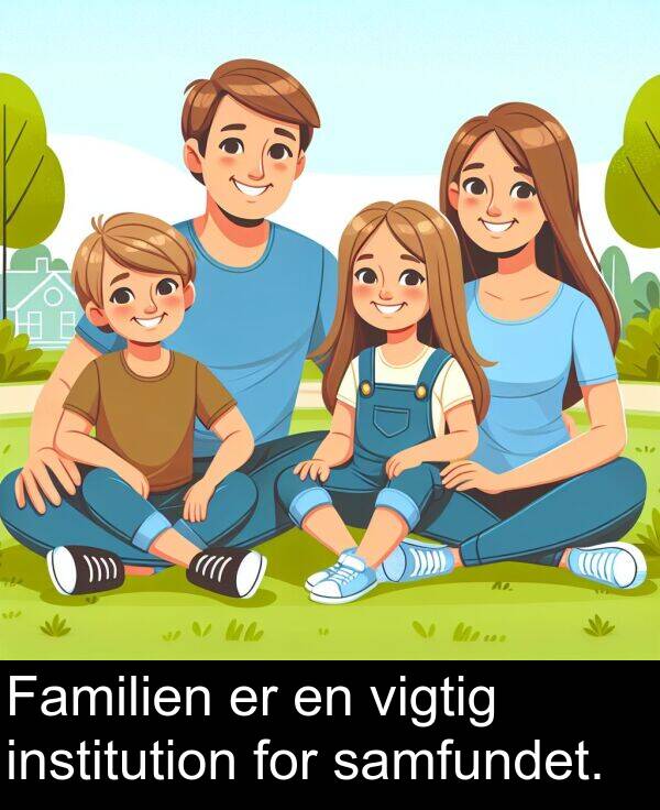 vigtig: Familien er en vigtig institution for samfundet.