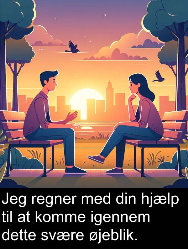 svære: Jeg regner med din hjælp til at komme igennem dette svære øjeblik.