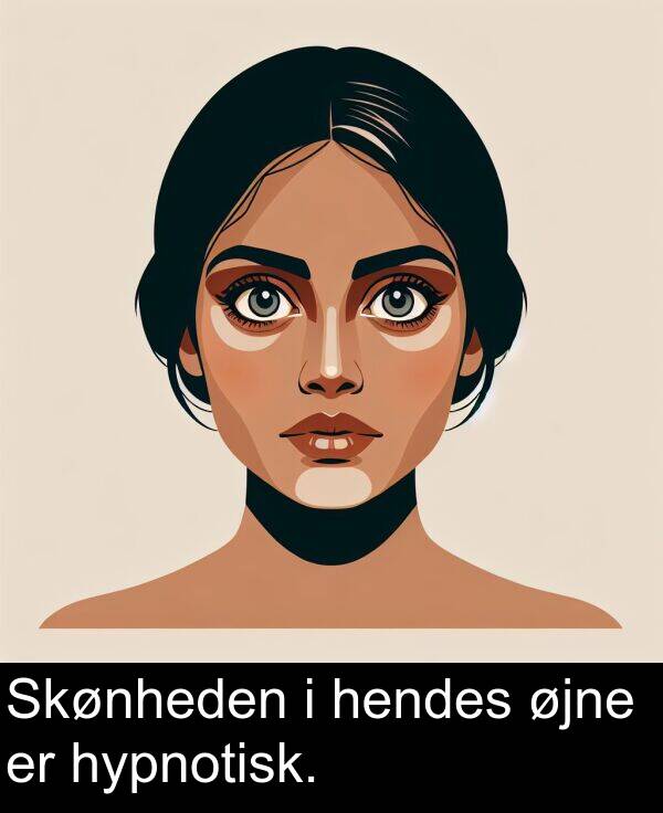 øjne: Skønheden i hendes øjne er hypnotisk.