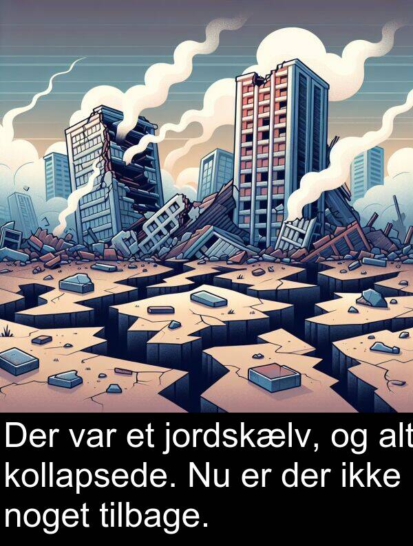 jordskælv: Der var et jordskælv, og alt kollapsede. Nu er der ikke noget tilbage.