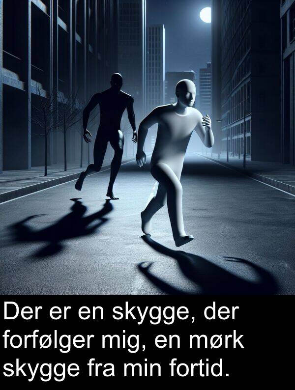 mørk: Der er en skygge, der forfølger mig, en mørk skygge fra min fortid.