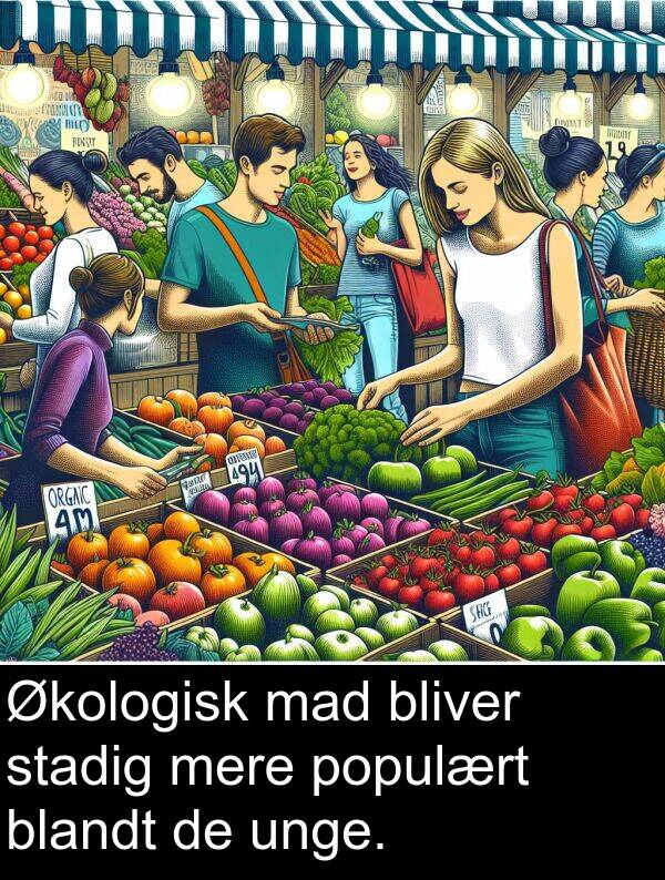 mere: Økologisk mad bliver stadig mere populært blandt de unge.
