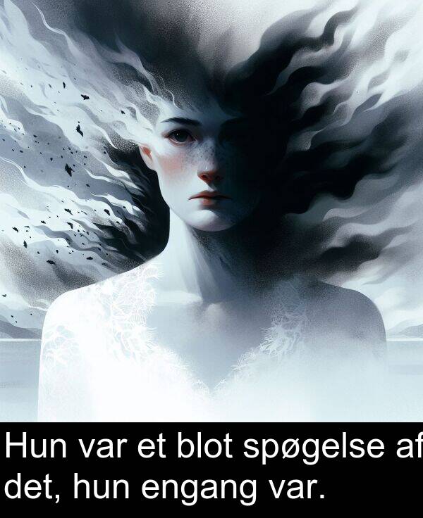 hun: Hun var et blot spøgelse af det, hun engang var.