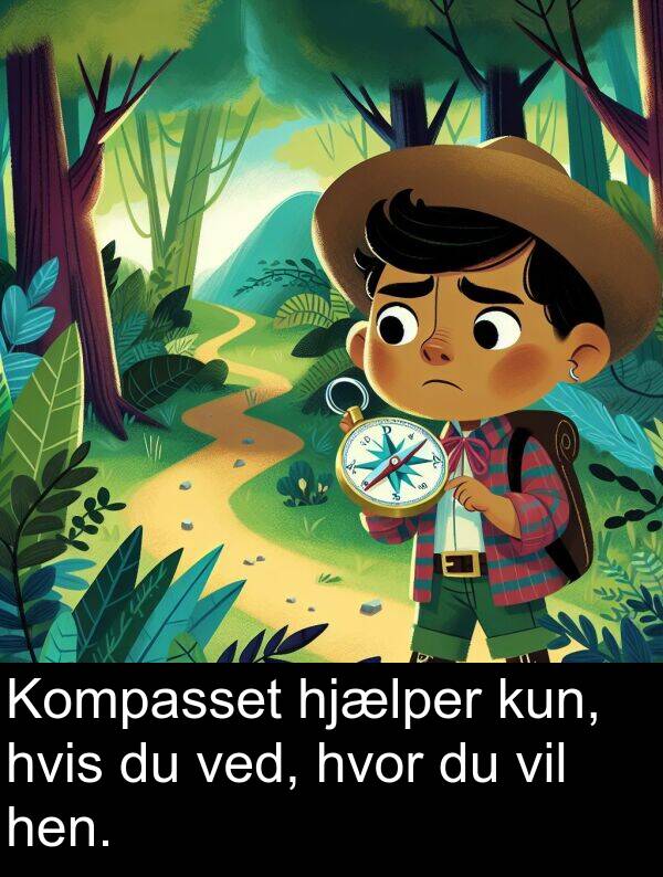 kun: Kompasset hjælper kun, hvis du ved, hvor du vil hen.