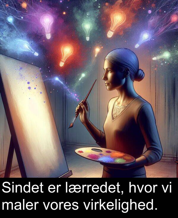 virkelighed: Sindet er lærredet, hvor vi maler vores virkelighed.