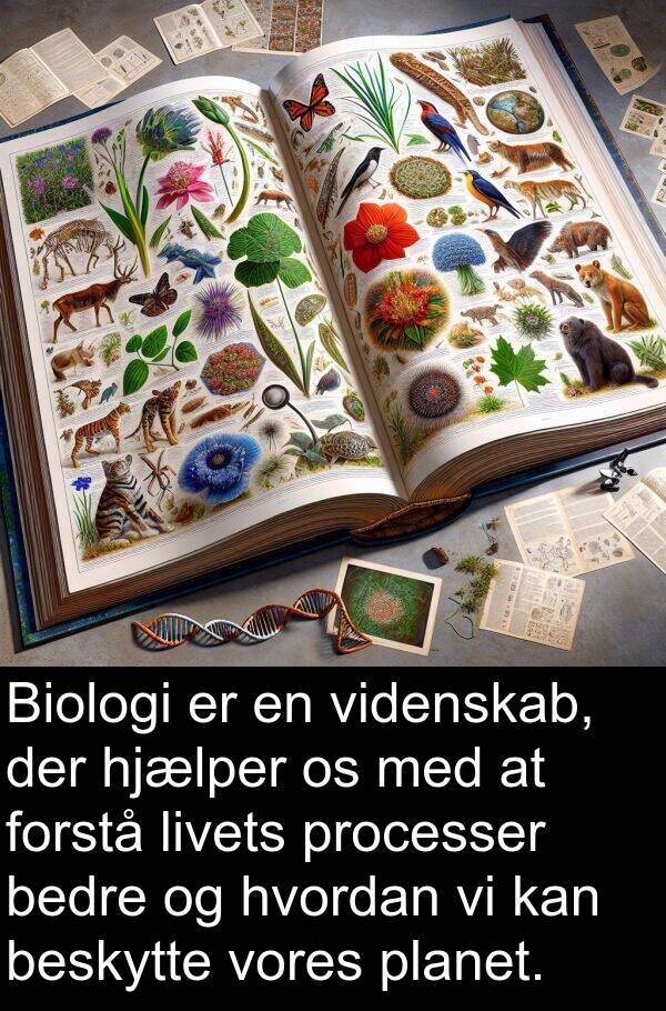 processer: Biologi er en videnskab, der hjælper os med at forstå livets processer bedre og hvordan vi kan beskytte vores planet.