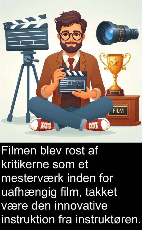 kritikerne: Filmen blev rost af kritikerne som et mesterværk inden for uafhængig film, takket være den innovative instruktion fra instruktøren.